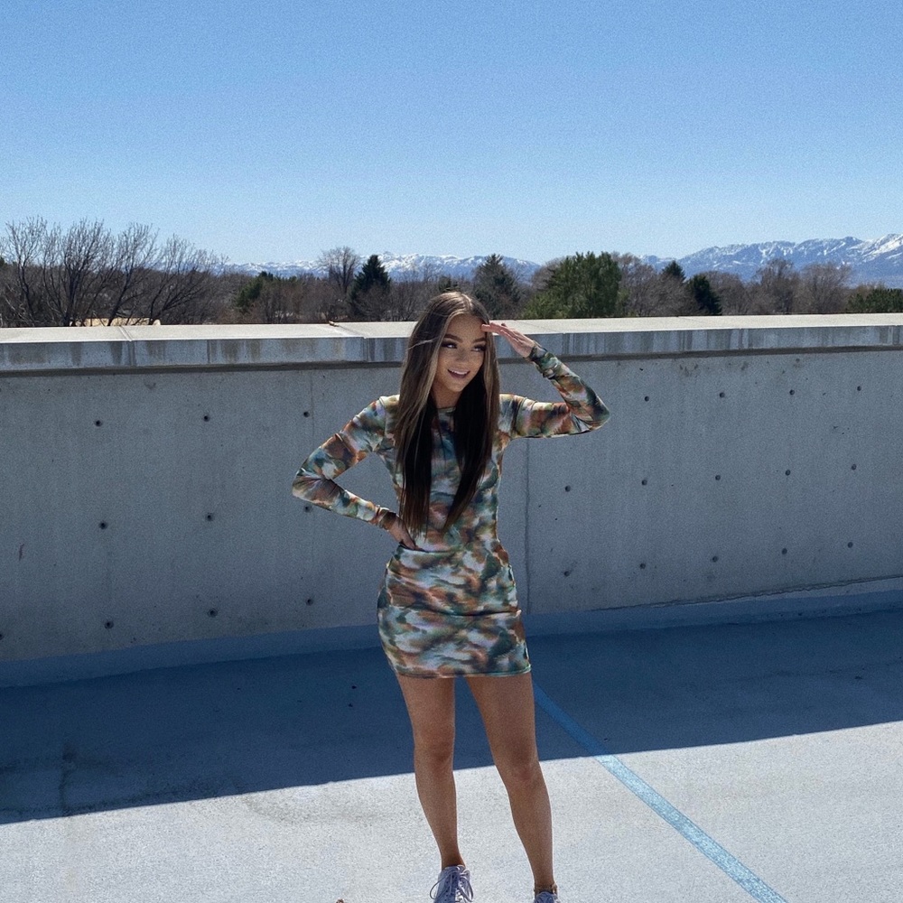 PLT long sleeve dress